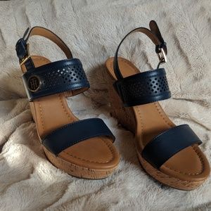 Tommy Hilfiger Cork Wedges